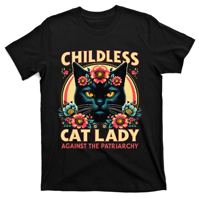 Childless Cat Ladies Against Patriarchy Us Election Day 2024 T-Shirt