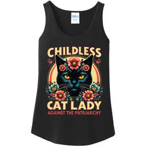 Childless Cat Ladies Against Patriarchy Us Election Day 2024 Ladies Essential Tank