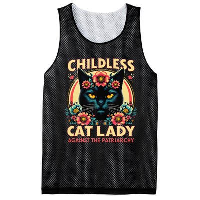 Childless Cat Ladies Against Patriarchy Us Election Day 2024 Mesh Reversible Basketball Jersey Tank