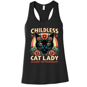 Childless Cat Ladies Against Patriarchy Us Election Day 2024 Women's Racerback Tank