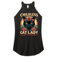 Childless Cat Ladies Against Patriarchy Us Election Day 2024 Women’s Perfect Tri Rocker Tank