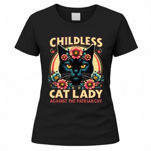 Childless Cat Ladies Against Patriarchy Us Election Day 2024 Women's T-Shirt