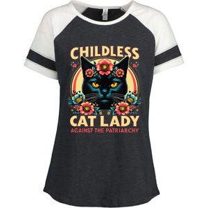 Childless Cat Ladies Against Patriarchy Us Election Day 2024 Enza Ladies Jersey Colorblock Tee