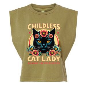 Childless Cat Ladies Against Patriarchy Us Election Day 2024 Garment-Dyed Women's Muscle Tee