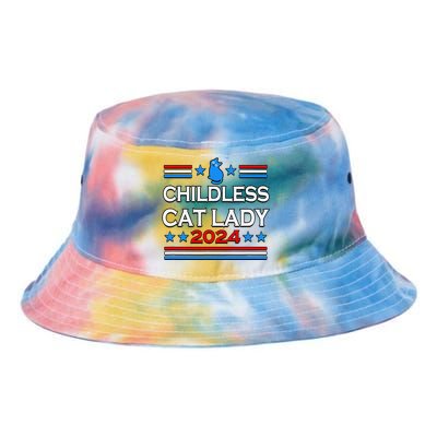 Childless Cat Lady 2024 Tie Dye Newport Bucket Hat