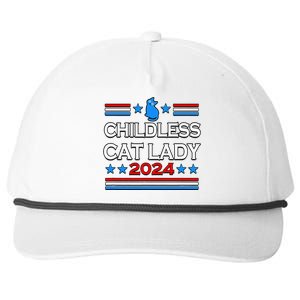 Childless Cat Lady 2024 Snapback Five-Panel Rope Hat