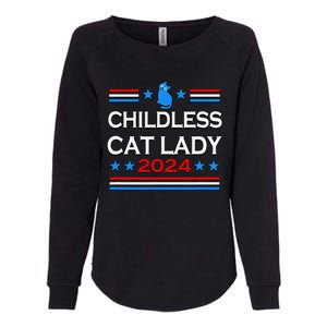 Childless Cat Lady 2024 Womens California Wash Sweatshirt