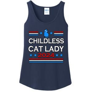 Childless Cat Lady 2024 Ladies Essential Tank