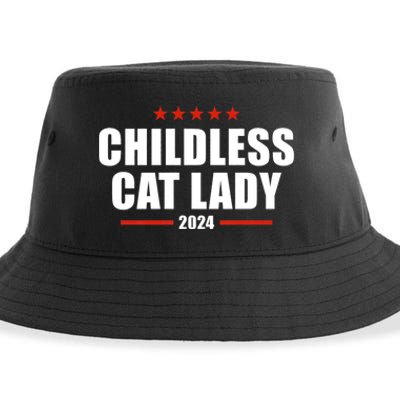 Childless Cat Lady 2024 Childless Cat Lady Sustainable Bucket Hat