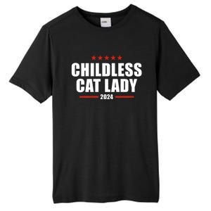 Childless Cat Lady 2024 Childless Cat Lady Tall Fusion ChromaSoft Performance T-Shirt