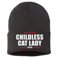 Childless Cat Lady 2024 Childless Cat Lady Sustainable Knit Beanie