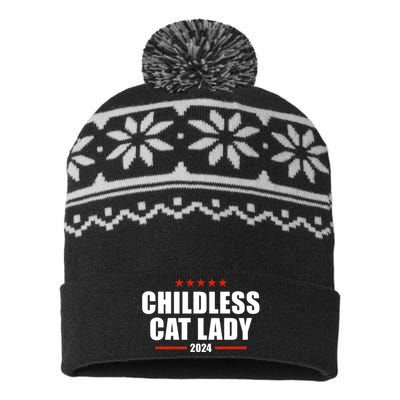 Childless Cat Lady 2024 Childless Cat Lady USA-Made Snowflake Beanie