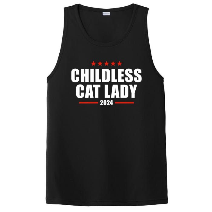 Childless Cat Lady 2024 Childless Cat Lady PosiCharge Competitor Tank