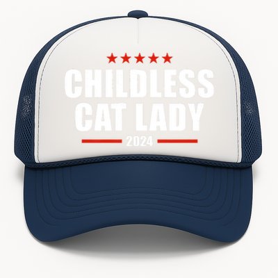 Childless Cat Lady 2024 Childless Cat Lady Trucker Hat