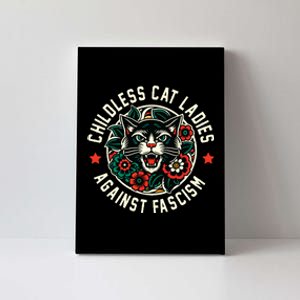 Childless Cat Ladies Against Fascism Canvas