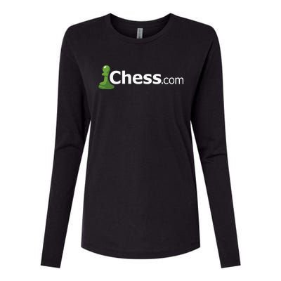 Chess.com Classic Logo Online Chess Site Fan Womens Cotton Relaxed Long Sleeve T-Shirt