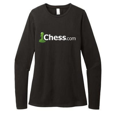 Chess.com Classic Logo Online Chess Site Fan Womens CVC Long Sleeve Shirt