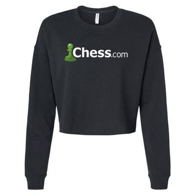 Chess.com Classic Logo Online Chess Site Fan Cropped Pullover Crew