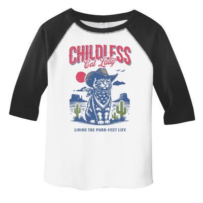 Childless Cat Lady For Kamala Harris Cat Lover Cowboy Kamala Toddler Fine Jersey T-Shirt