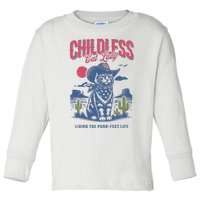 Childless Cat Lady For Kamala Harris Cat Lover Cowboy Kamala Toddler Long Sleeve Shirt