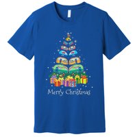 Camping Christmas Lights Tree Decoration Camper Xmas Snow Gift Premium T-Shirt