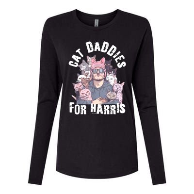 Childless Cat Lady Kamala Cat Dad Womens Cotton Relaxed Long Sleeve T-Shirt