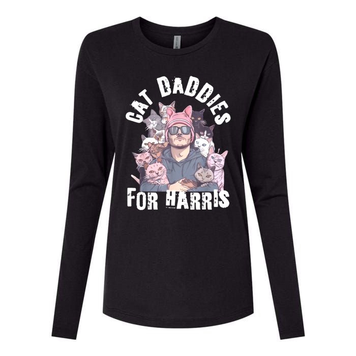 Childless Cat Lady Kamala Cat Dad Womens Cotton Relaxed Long Sleeve T-Shirt