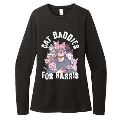 Childless Cat Lady Kamala Cat Dad Womens CVC Long Sleeve Shirt