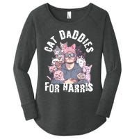 Childless Cat Lady Kamala Cat Dad Women's Perfect Tri Tunic Long Sleeve Shirt