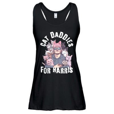 Childless Cat Lady Kamala Cat Dad Ladies Essential Flowy Tank