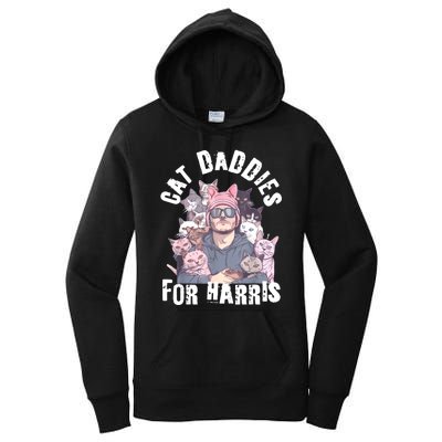 Childless Cat Lady Kamala Cat Dad Women's Pullover Hoodie