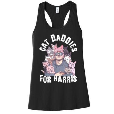 Childless Cat Lady Kamala Cat Dad Women's Racerback Tank