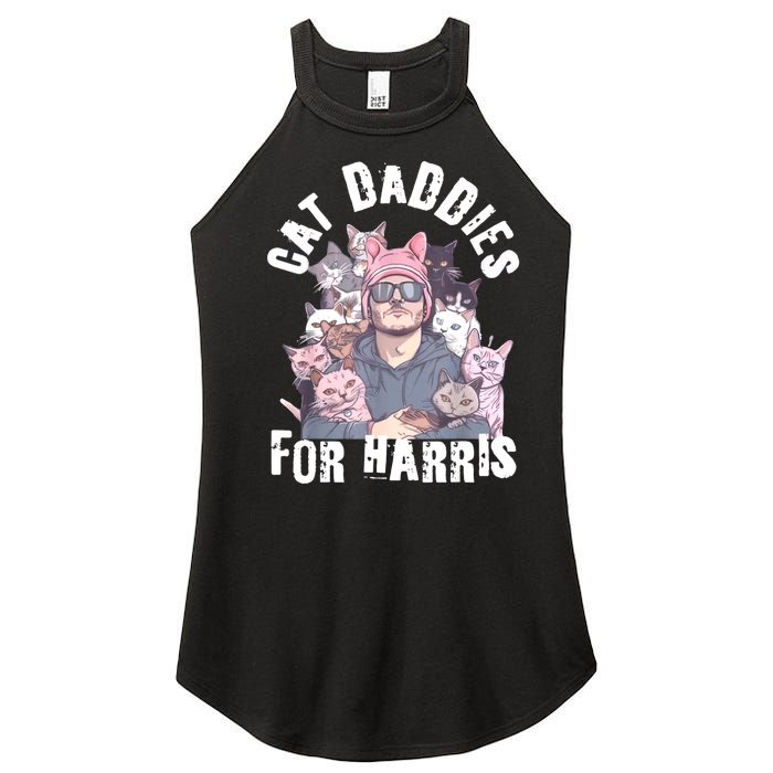 Childless Cat Lady Kamala Cat Dad Women's Perfect Tri Rocker Tank