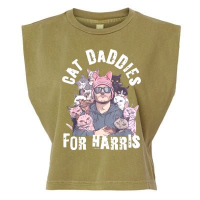 Childless Cat Lady Kamala Cat Dad Garment-Dyed Women's Muscle Tee