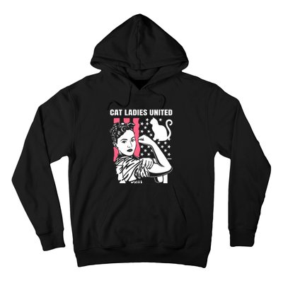 Childless Cat Lady For Cat Mom Women Cat Ladies Kamala Harris 2024 Hoodie