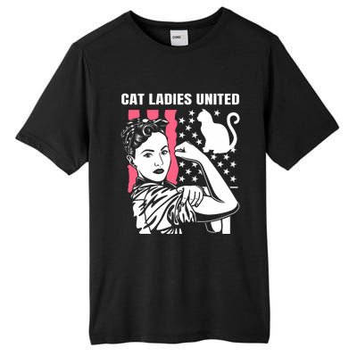 Childless Cat Lady For Cat Mom Women Cat Ladies Kamala Harris 2024 Tall Fusion ChromaSoft Performance T-Shirt