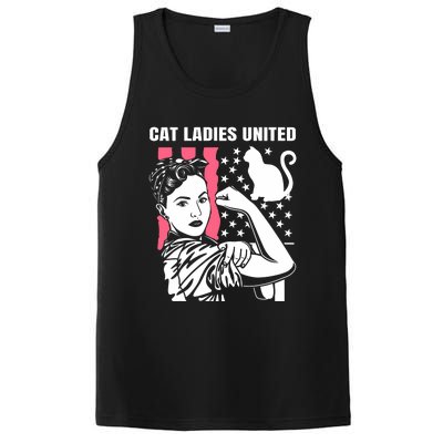 Childless Cat Lady For Cat Mom Women Cat Ladies Kamala Harris 2024 PosiCharge Competitor Tank