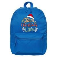 Crazy Christmas Lady Have Yourself A Merry Christmas Cool Gift 16 in Basic Backpack