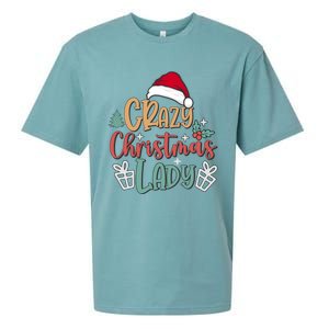 Crazy Christmas Lady Have Yourself A Merry Christmas Cool Gift Sueded Cloud Jersey T-Shirt