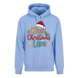 Crazy Christmas Lady Have Yourself A Merry Christmas Cool Gift Unisex Surf Hoodie