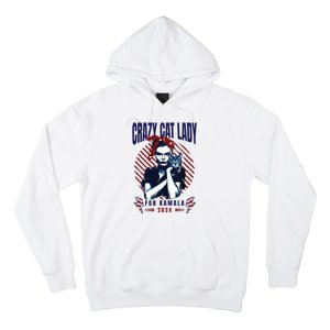 Crazy Cat Lady For Kamala 2024 Hoodie