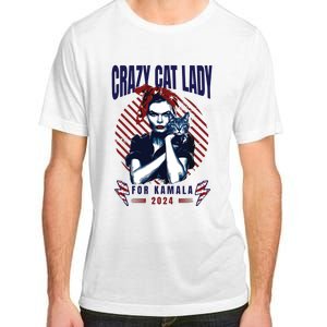 Crazy Cat Lady For Kamala 2024 Adult ChromaSoft Performance T-Shirt