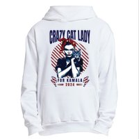 Crazy Cat Lady For Kamala 2024 Urban Pullover Hoodie