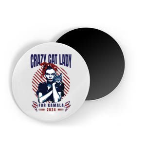 Crazy Cat Lady For Kamala 2024 Magnet