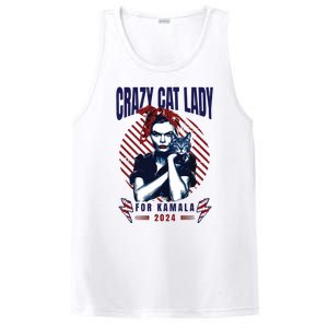 Crazy Cat Lady For Kamala 2024 PosiCharge Competitor Tank