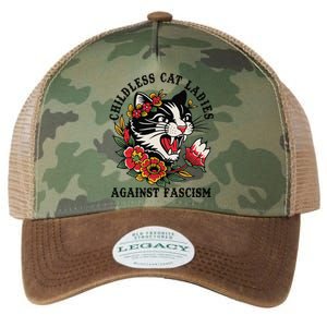 Childless Cat Ladies Against Fascism Feminist Legacy Tie Dye Trucker Hat