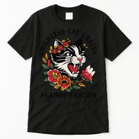 Childless Cat Ladies Against Fascism Feminist Tall T-Shirt
