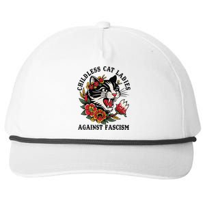 Childless Cat Ladies Against Fascism Feminist Snapback Five-Panel Rope Hat