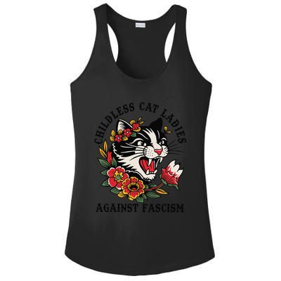 Childless Cat Ladies Against Fascism Feminist Ladies PosiCharge Competitor Racerback Tank