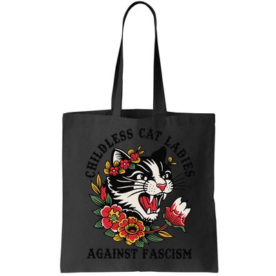 Childless Cat Ladies Against Fascism Feminist Bag
